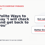 Polite Ways to Say ‘I will check and get back to you’