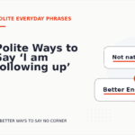 Polite Ways to Say ‘I am following up’