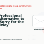 Professional Alternative to ‘Sorry for the delay’