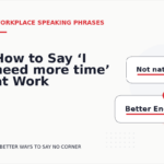 How to Say ‘I need more time’ at Work