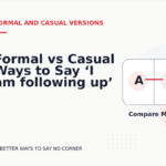 Formal vs Casual Ways to Say ‘I am following up’